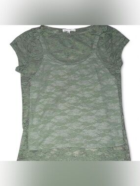 Antistar Olive Green Lace Top size M